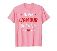 Couple Je t'aime Mon Amour Tu est l'amour de ma Vie T-Shirt, Homme, Rose, 3XL
