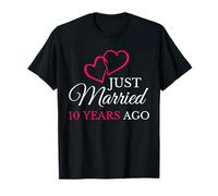 Couple Just Married 10 Years Ago 10ème anniversaire de mariage T-Shirt