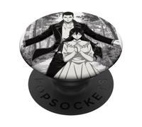 Couple Manga dans Une scène Dramatique PopSockets PopGrip Adhésif