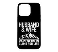 Couple Marié Escalade vers De Nouveaux Sommets Coque pour iPhone 15 Pro Max
