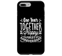 Couple marié One Year Together Happy First Anniversary Coque pour iPhone 7 Plus/8 Plus