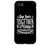 Couple marié One Year Together Happy First Anniversary Coque pour iPhone SE (2020) / 7/8