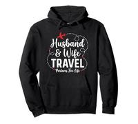 Couple Matching Husband and Wife Travel Partners for Life Sweat à Capuche