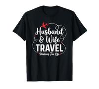Couple Matching Husband and Wife Travel Partners for Life T-Shirt