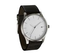 Couple Mode Cuir Analogique Quartz Rond Poignet Business Hommes Montres Pas Cher pour Femmes, D, taille unique