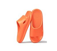 Couple Pantoufles Antidérapantes,Femmes Et Hommes Été Chaussons Douche Plage Sandales Piscine Claquette Bout Ouvert D'intérieur Maison Salle de Bains Chaussures(Size:EU 40-41,Color:Orange)