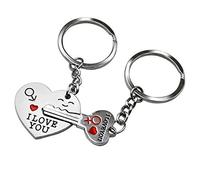Couple porte-clés anneau porte-clés en forme de coeur avec flèche «je t'aime» pour charismas anniversaire Saint Valentin anniversaire mariage porte-clés cadeau nouveau libéré et populaireOpération fac