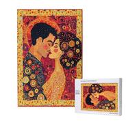 Couple Puzzle Abstrait 5000 Pièces Adultes, DIY Puzzles Classiques Art avec Boîte d'emballage et Photos de Référence, Relaxation/Soulagement du Stress/Jeux Amusants, Creatif Cadeau pour Femme M-1288
