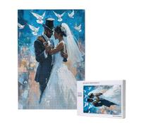 Couple Puzzle Animal 1500 Pièces Adultes, DIY Puzzles Classiques Art avec Boîte d'emballage et Photos de Référence, Relaxation/Soulagement du Stress/Jeux Amusants, Creatif Cadeau pour Femme M-1789
