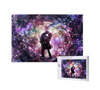 Couple Puzzle Ciel Étoilé 1500 Pièces Adultes,DIY Puzzles Classiques Art avec Boîte d'emballage et Photos de Référence,Relaxation/Soulagement du Stress/Jeux Amusants,Creatif Cadeau pour Femme M-1033