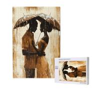 Couple Puzzle Rétro 5000 Pièces Adultes, DIY Puzzles Classiques Art avec Boîte d'emballage et Photos de Référence, Relaxation/Soulagement du Stress/Jeux Amusants, Creatif Cadeau pour Femme M-1381