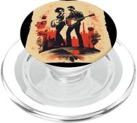 Couple Rock'n Roll Cool de Saint-Valentin avec Guitares électriques PopSockets PopGrip pour MagSafe