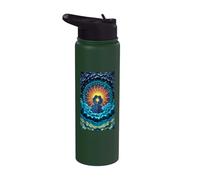Couple romantique Soleil Lune Amour Céleste Union Stars Stainless Steel Insulated Water Bottle