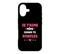 Couple Ronfleur Humour Je t'aime même Quand tu ronfles Coque pour iPhone 17
