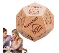 Couple Sortir Ensemble dés - Jeu de Nuit de Date Amusant, dés de décision romantiques, Décider de dîner en Bois | Picker d'activité secrète expérience de Liaison créative, Cadeau de Couple