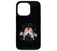 Couple Spring Cherry Blossom Robin Dove Romance Partner Coque pour iPhone 13 Pro