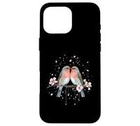 Couple Spring Cherry Blossom Robin Dove Romance Partner Coque pour iPhone 16 Pro Max