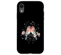Couple Spring Cherry Blossom Robin Dove Romance Partner Coque pour iPhone XR
