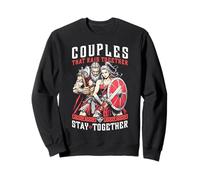 Couple Viking Couple Raid Stay Together Mythologie Nordique Sweatshirt