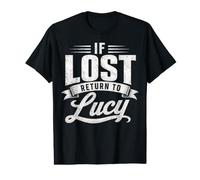 Couples Assortis en Cas de Perte Retour à Lucy Funny personnalisé T-Shirt Graphique avec Valeur