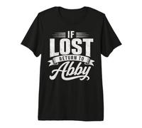 Couples Assortis s'ils sont perdus, Retour à Abby Funny personnalisé T-Shirt Haut de Gamme