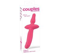 Couples Choice 2in1 Vibrateur + Plug Anal Pink 26,0 cm