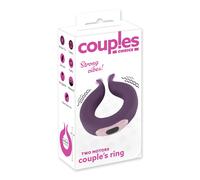 Couples Choice - Anneau pénis double moteur rechargeable (violet)