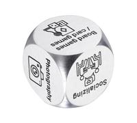 Couples Choice Dice - Ensemble de jeu en acier inoxydable, décideur romantique amusant, outil de rencontre pour la Saint-Valentin | Activité de relation interactive pour petit ami, petite amie, mari