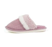 Couples Hommes Femmes Slip On Fourrure Plat Maison Dames Pantoufles en Feutre Femme Chaussons Moelleux Confortable Fermé, rouge, 45 EU