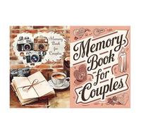 Couples Memory Book - 58-Page Wedding Album | Romantic Valentine's Day Ğiƒt | Keepsake Scrapbook For Him Her