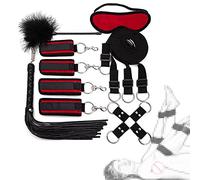Cóuplēs Mênottes Accessoires B-ôňd-àgé-rômâňçé Ré-s-tràÏňts KÏt 5Pices-Rouge