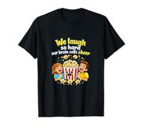 Couples One Brain Cell Popcorn Rire Graphique T-Shirt