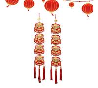 Couplets du Nouvel An Vietnamien | Décor Avec Motif Et Franges Design,Couplets du Nouvel An 2026 | Pour Maison Extérieur Porche Salon Entrée Magasin