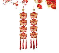 Couplets du Nouvel An Vietnamien,Décoration en Tissu Non Tissé | 2026 Décoration Vietnamienne en Tissu Non Tissé pour Porte d'Entrée - Pour Maison Extérieur Porche Salon Entrée Magasin