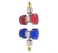 Coupleur à connexion rapide pour ensemble de jauges de collecteur CA haut et bas R134A, adaptateur avec M12 x 1,5 et 1/4 SAE, corps en alliage d'aluminium, B