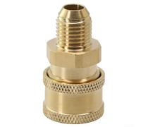 Coupleur à déconnexion rapide 14" pour nettoyeur haute pression, pour raccordement de tuyaux d'arrosage (#5)