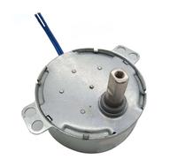 Coupleur à engrenages Moteur synchrone AC 5V 6V 9V 12V 24V, 4W, 0.9 tr/min à 70 tr/min, moteur de ventilateur électrique à vitesse lente, moteur à arbre plat 7x15mm CW CCW générateur-tourneur(30rpm or