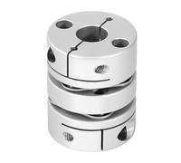 Coupleur Arbre Moteur en Aluminium, D20 L29 Membrane Flexible couplage, Joint d'accouplement flexible de roue diaphragme pour imprimante 3D, machine CNC et servomoteur pas (4 x 8 mm)