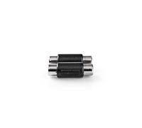 - Coupleur audio - RCA x 2 femelle pour RCA x 2 femelle - noir