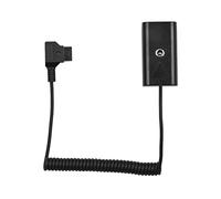 Coupleur D-Tap NP-F550 HUIOP Adaptateur coupleur de batterie simulée D-Tap vers NP-F550 F570 avec entrée/sortie d'alimentation CC 7,4 V pour moniteurs vidéo, lumières LED