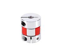 Coupleur D'accouplement D'axe de Prune D'alliage D'aluminium de Connectez D25 L30 6.35×10mm pour Le Moteur Pas à Pas
