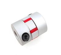 Coupleur d'arbre D25L30, mâchoire flexible, accouplement araignée prune, moteur pas à pas 6,35/8/9,5/10/12 mm, 1 pièce(12.7x12.7)