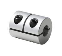 Coupleur d'arbre de 6,35 mm à 8 mm de longueur 25 mm de long et 20 mm de diamètre en alliage d'aluminium pour imprimante 3D CNC routeur moteur encodeur