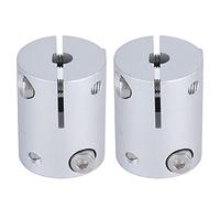 Coupleur d'arbre de 8 mm à 6 mm D - Arbre | Poids équilibré en alliage en aluminium pour la réduction des vibrations | Croisement non marrin pour les moteurs/vis de plomb /