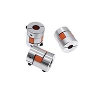 Coupleur d'arbre de moteur pas à pas D25L30 6,35/8/9,5/10/12 mm, mâchoire flexible, accouplement araignée prune, 1 pièce(5x5)