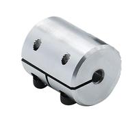 Coupleur d'arbre rigide à vis T8 - 20 mm de diamètre extérieur, 25 mm de longueur, accouplement en aluminium for machines CNC, 1 pièce(10X10mm)