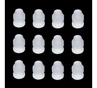 Coupleur de Adaptateurs,12 PCS Coupleurs Poche à Douille Adaptateurs Décoration de Gâteau Coupleur Adaptateur Coupleur de Sac de Tuyauterie en Plastique Petit Outils de Décoration de Gâteau Blanc