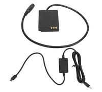 Coupleur de Batterie factice - Alimentation Continue d'alimentation avec Circuit de sécurité, Charge Rapide de Type C pour Les appareils Photo GX7 GX85 GX80 GF GF