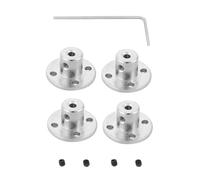 Coupleur de Bride BiuZi 4Pcs M3 Fil Supérieur Couplage Rigide de La Bride Plaques de Guidage du Moteur en fer Guide de Coupleur D'arbre ID 3mm OD 10mm Couplage Moteur Plaque De Couplage