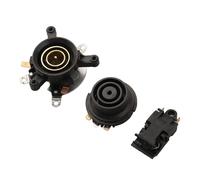 Coupleur de contrôle de température pour bouilloire électrique avec interrupteur, prise de connexion de base pour interrupteur à vapeur thermostatique sur poignée, ensemble de 3 pièces, aluminium, 5,8